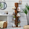 thumbnail image 2 of Costway 8-shelf Bookcase Freestanding Tree shelf Display Storage Stand Coffee, 2 of 12