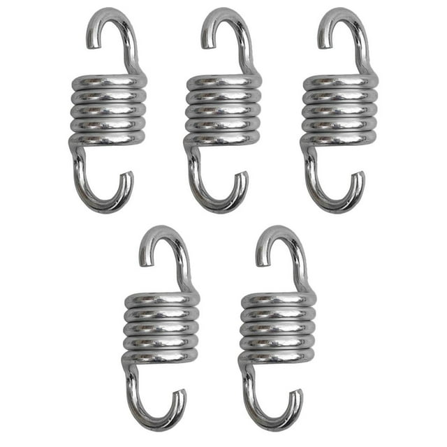 5 piezas de de silla de hamaca en apariencia de bobina de resistencia para columpios de porche y sillas colgantes - 550 lb / 250 kg DYNWAVEMX Resortes de ganchos de suspensión