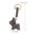 thumbnail image 2 of 1pc Stylish Diamond Keychain Craft Pitbull Ornament Keyring Bag Ornament, 2 of 9