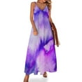 thumbnail image 1 of Textura de acuarela - Vestido de noche sin mangas morado, 1 of 7