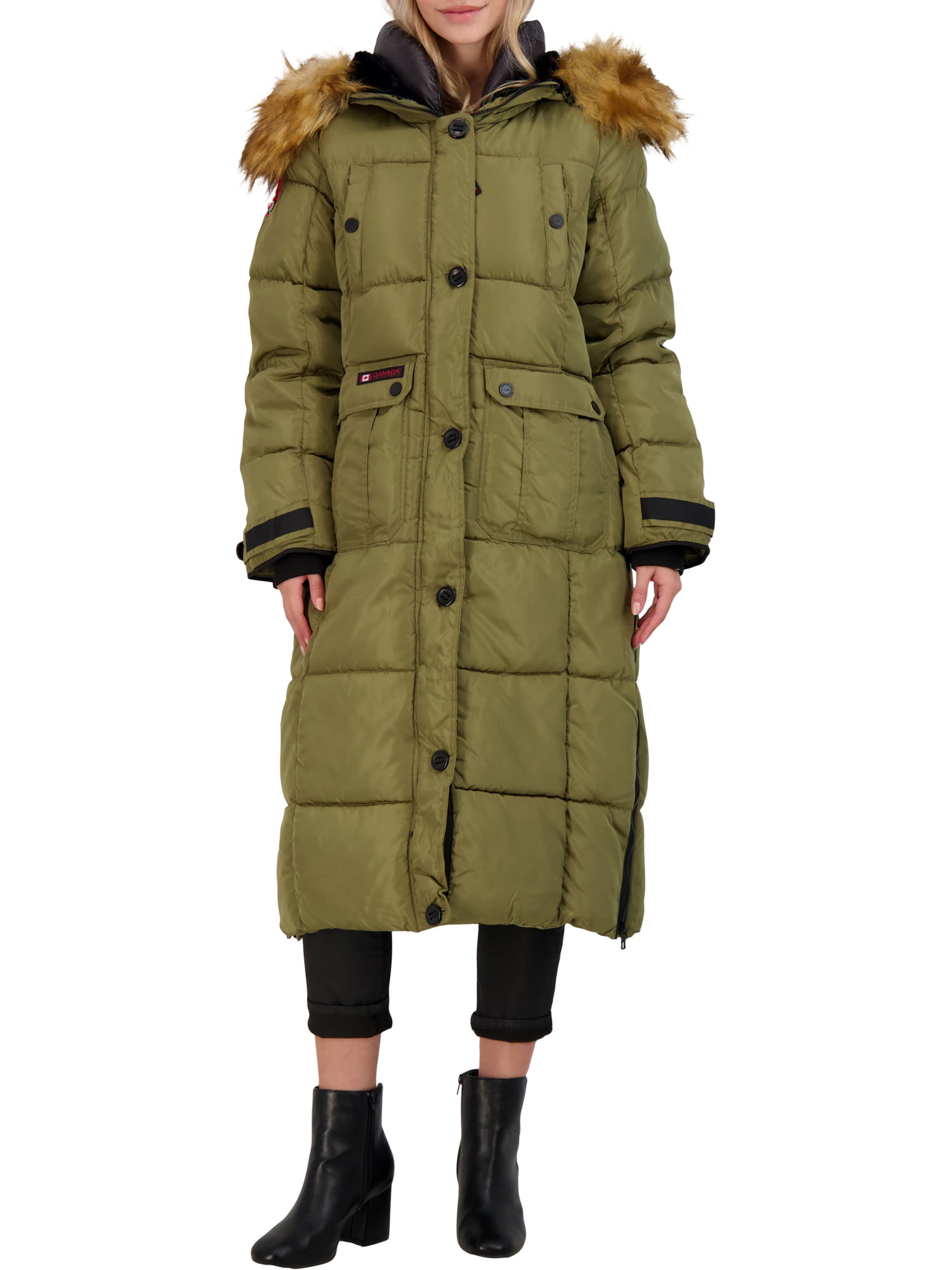 Canada Weather Gear Women's Long Hooded 