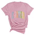 thumbnail image 1 of Plebaso T-Shirts de Pâques pour Femmes Manches Courtes Graphiques Hauts Imprimés Décontractés Mode pour Femmes, 1 of 6