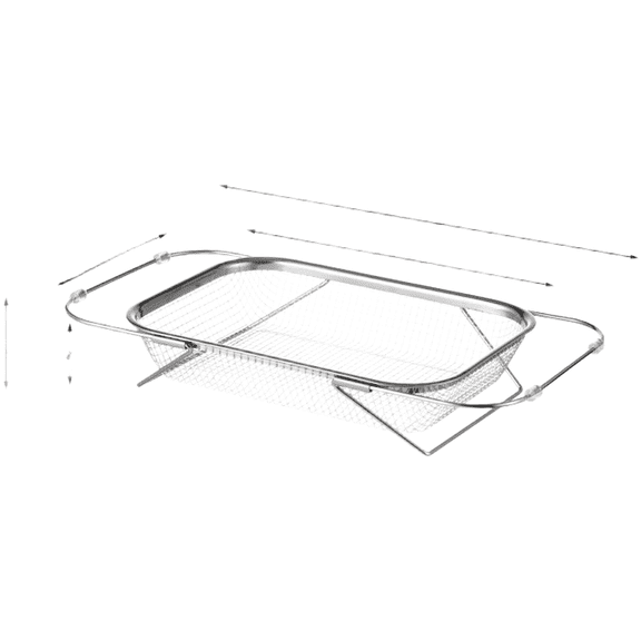 Lumkix Stainless Steel Expandable Sink Dish Drainer Basket Kitchen Vegetable Strainer