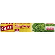 Glad ClingWrap Plastic Food Wrap - 100 Square Foot Roll