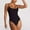 Black, variant on Women's Swimwear One Piece Plus Size New Suspender Backless Lanyard Large Sexy Color One-piece Swimsuit