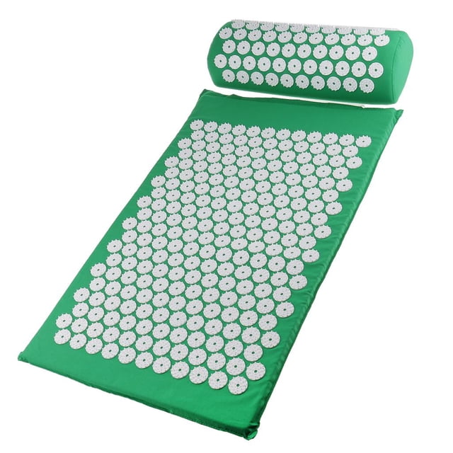 Acupresión Acupuntura Wandteppich de Almohada Conjunta Cuello Trasero Cabezal Dolor Muscular Estrés Macarena Acupressure Mat Pillow Set