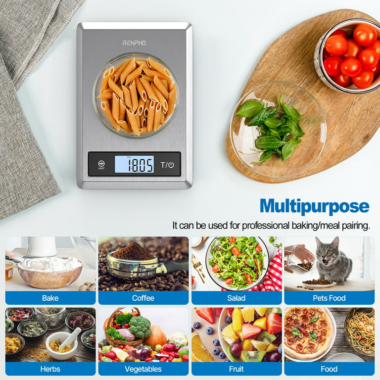 RENPHO Smart Nutrition Food Scale, Bluetooth Digital Kitchen Scale with  Nutritional Calculator for Keto, Macro, Calories and