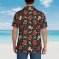thumbnail image 4 of Fuzoiu coffee mug cup Print Hawaiian Shirt for Men, Summer Beach Casual Short Sleeve Button Down Shirts, Men’s Beach Summer Shirts with Pocket,X-Large, 4 of 7