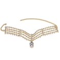 thumbnail image 2 of New multi-layered water drop pendant necklace high-end cool style diamond hollow, 2 of 2