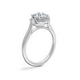 thumbnail image 3 of 0.95 Ct Brilliant Round Cut Natural Diamond Elegant Halo Wedding Ring for her Solid 14K White Gold Size 6, 3 of 8