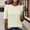 Beige, variant on Delayuji Women's Short Sleeve Knitted T-Shirt Fashion Solid Color Crew Neck Elegant Lightweight Pullover Top Spring Summer Outfit