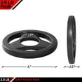 thumbnail image 2 of JFIT Cast Iron Olympic 2-Inch Grip Plate for Barbell, 2.5 Pound Set of 2 Plates Iron Grip Plates for Weightlifting, Crossfit - 2” Weight Plate for Bodybuilding, 2 of 4