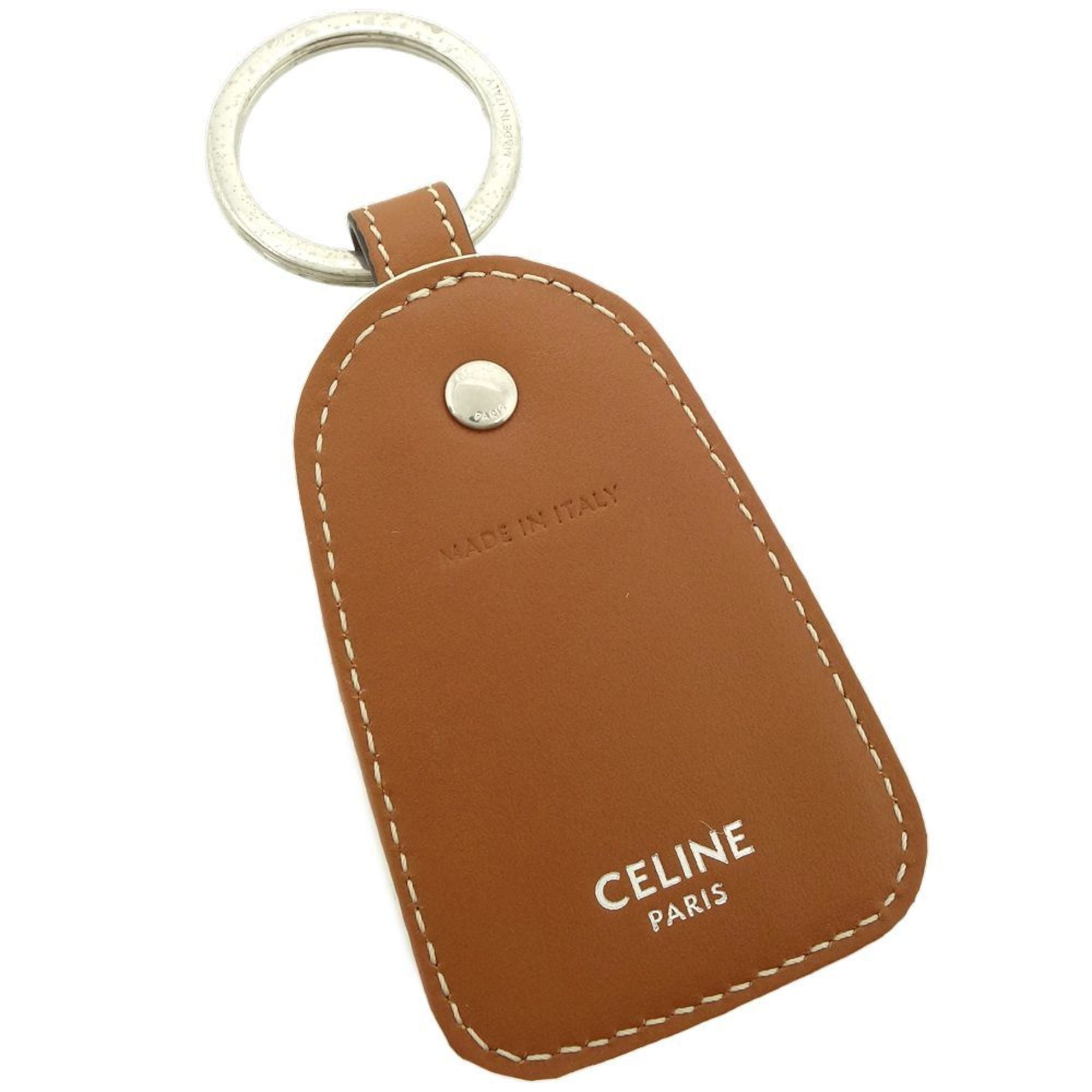 Pre-Owned CELINE Celine Key Ring 10D362FGV04LE Triomphe Keychain 