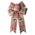 thumbnail image 1 of Lazo de polvo dorado de algodón perlado de Navidad, colgante de árbol de Navidad DIY, caja de regalo de Navidad, Feliz Navidad, 1 of 4