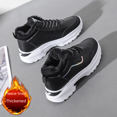 thumbnail image 3 of Zapatillas de deporte casuales de cuero con forro polar de otoño e invierno, zapatos de mujer de suela gruesa, zapatos de mujer de caña alta cálidos y gruesos, 3 of 5