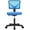 Blue, variant on Sybels Adjustable Mesh Office Chair - Padded Seat, Low Back Support, 360° Swivel & Smooth Rolling Casters, Black