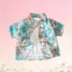 thumbnail image 5 of Blusa y camisa de manga corta con cuello vuelto Camisa de solapa de manga corta de verano para niños con estampados florales Top casual estilo playa Top de algodón para niños, 5 of 5