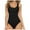 Black, variant on GEWSEY Bodysuits for Women Scoop Neck Body Suits Sleeveless Double Lined Bodysuit Tank Top (Black, XL)