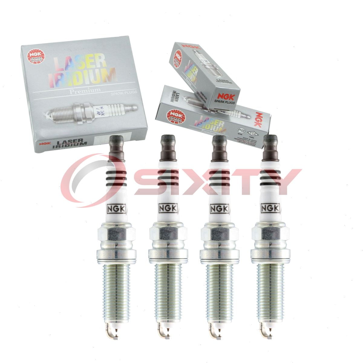 4 pc NGK 95993 Laser Iridium Spark Plugs for Ignition Wire Secondary