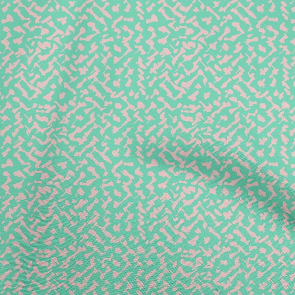oneOone Cotton Silk Sea Green Fabric Block Sewing Craft Projects Fabric Prints By Yard 42 Inch Wide-9W