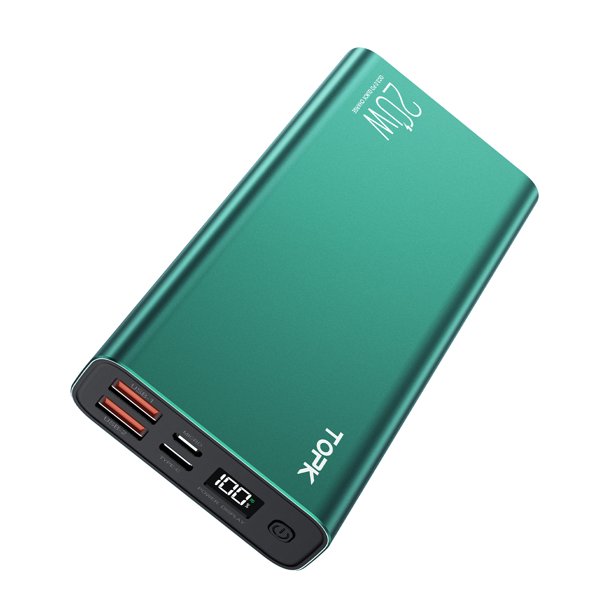 TOPK Portable Battery Charger 20000mAh Power Bank USB C 20W PD Fast