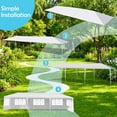 thumbnail image 3 of Airfind 10'x30' Party Canopy Tent, 5 Sidewalls, White, 3 of 13