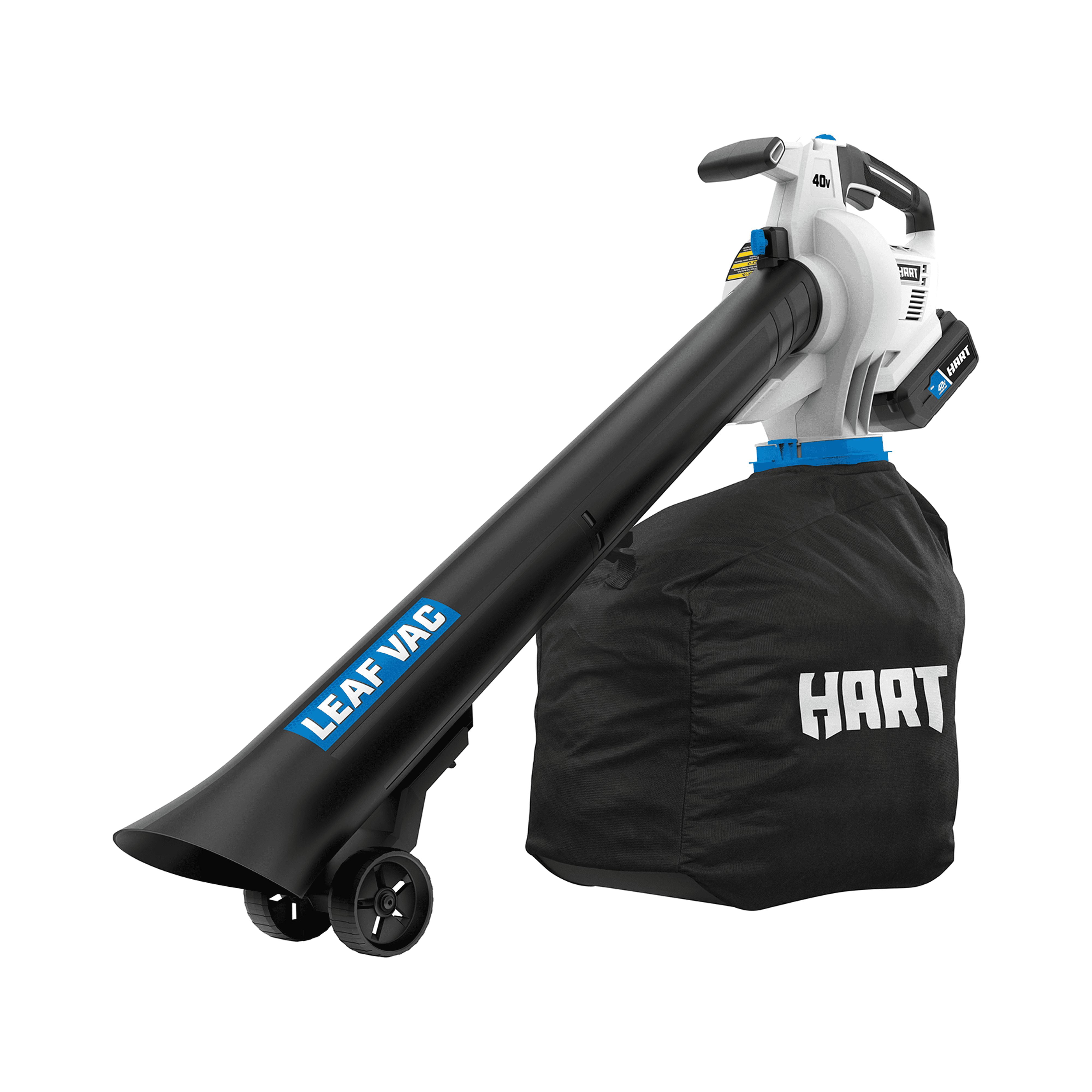 Hart 40V Cordless Turbo Fan Blower, 40V Cordless Leaf Vac &amp; (2) 4.0AH Batteries