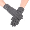 thumbnail image 4 of Guantes de invierno para mujer, resistentes al viento, con pantalla táctil, para mensajes de texto, con forro polar, para clima frío, 4 of 5