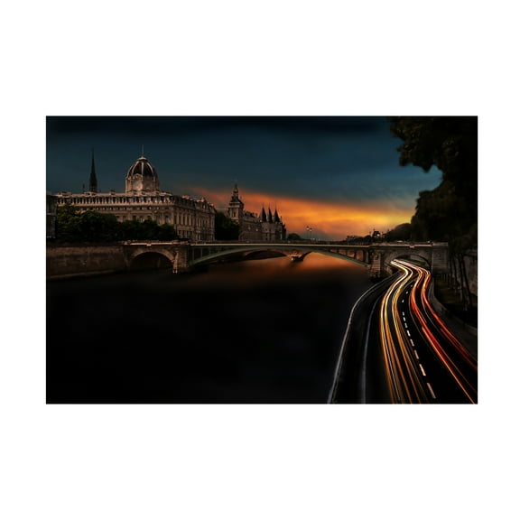 Trademark Fine Art Pierre Bacus Evening At La Concergierie Canvas Wall Art