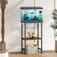 thumbnail image 4 of Fish Tank Stand, Aquarium Stand 2-Tier Storage Shelves, Heavy Duty Terrarium Stand for Home Office Fish Tank Shelf, 4 of 15