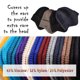 thumbnail image 2 of Gorros holgados para hombre, gorros de punto plegables con orejeras, resistentes al viento y elásticos, para invierno., 2 of 4