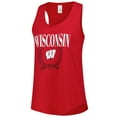 thumbnail image 2 of Women's ZooZatz Red Wisconsin Badgers Everyday Tank Top, 2 of 3
