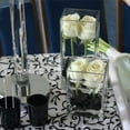 thumbnail image 6 of WGV Clear Rectangular Glass Block Vase - 6" Long x 10" Height, Good quality, Heavy Weighted Base - 1 Pc, 6 of 7