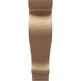 thumbnail image 2 of 8"W x 32"D x 32"H Thin Scroll Rough Cedar Woodgrain TimberThane Corbel, Primed Tan, 2 of 6