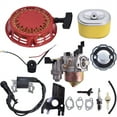 thumbnail image 2 of munirater For Honda GX160 5.5HP Engine Carburetor Recoil Ignition Coil Spark Plug Filter, 2 of 5