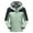 Green, variant on Windproof Windbreaker 3-in-1 Raincoats for Women with Detachable Hood Hiking Waterproof Rain Jacket Outdoor Coat (Large, Green)