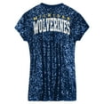 thumbnail image 3 of Girls Youth  Navy Michigan Wolverines Sequin V-Neck Dress, 3 of 3