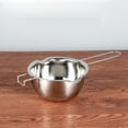 thumbnail image 1 of Pot à Fondre le Chocolat avec Poignée, Double Chaudière en Acier Inoxydable pour Design Scientifique, Poignée Qui Reste Froide pour la Sécurité, Large Application en Cuisine et Artisanat, Base Plate pour la Stabilité, 1 of 5