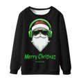 thumbnail image 3 of Sudaderas sin capucha para hombre, estilo casual, con estampado de moda, sudadera de manga larga, blusas de manga larga con cuello redondo, camisas, blusas para hombre, poliéster, 3 of 3