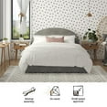Mr. Kate Moon Upholstered Bed with Storage, Full Size Frame, Light Gray