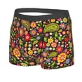 thumbnail image 2 of Balery Paisley7 Men's Boxer Briefs, Soft and Breathable Cotton Underwear with nylon Waistband-Small, 2 of 9