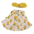 thumbnail image 1 of Vestido de conejito para mascotas, trajes de animales pequeños, falda de conejito, decoración de conejo con orejas caídas, piña amarillaM, 1 of 5
