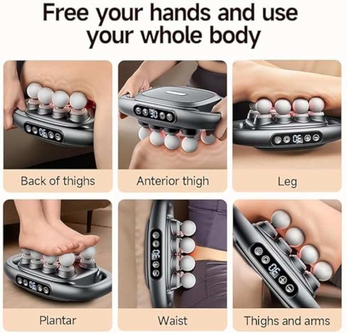 Massager, 2026 New Mini  Husband 2.0 Massage, 16 Head Massager Gun, 30 Intensity Levels & 3 Smart Modes, for Legs,Back,Waist,Buttocks Muscles