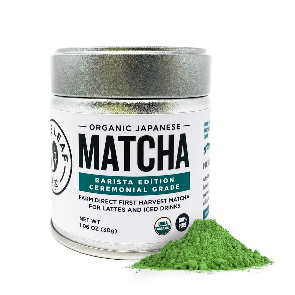 Jade Leaf Organic Ceremonial Grade Matcha Green Tea Powder Authentic Japanese Origin Barista 9144