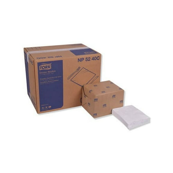 Advanced Dinner Napkins 2-Ply, 15" x 16.25", White, 375/Pack, 8 Packs/Carton