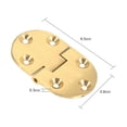 thumbnail image 6 of 2Pcs Brass Butler Tray Hinge Round Edge 2-1/2"X1-1/2" with Screws Folding Flap , Cabinet Hinges,Hinge, 6 of 9