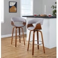 thumbnail image 2 of LumiSource Vintage Mod 30" Fixed-Height Barstool - Set of 2, 2 of 6