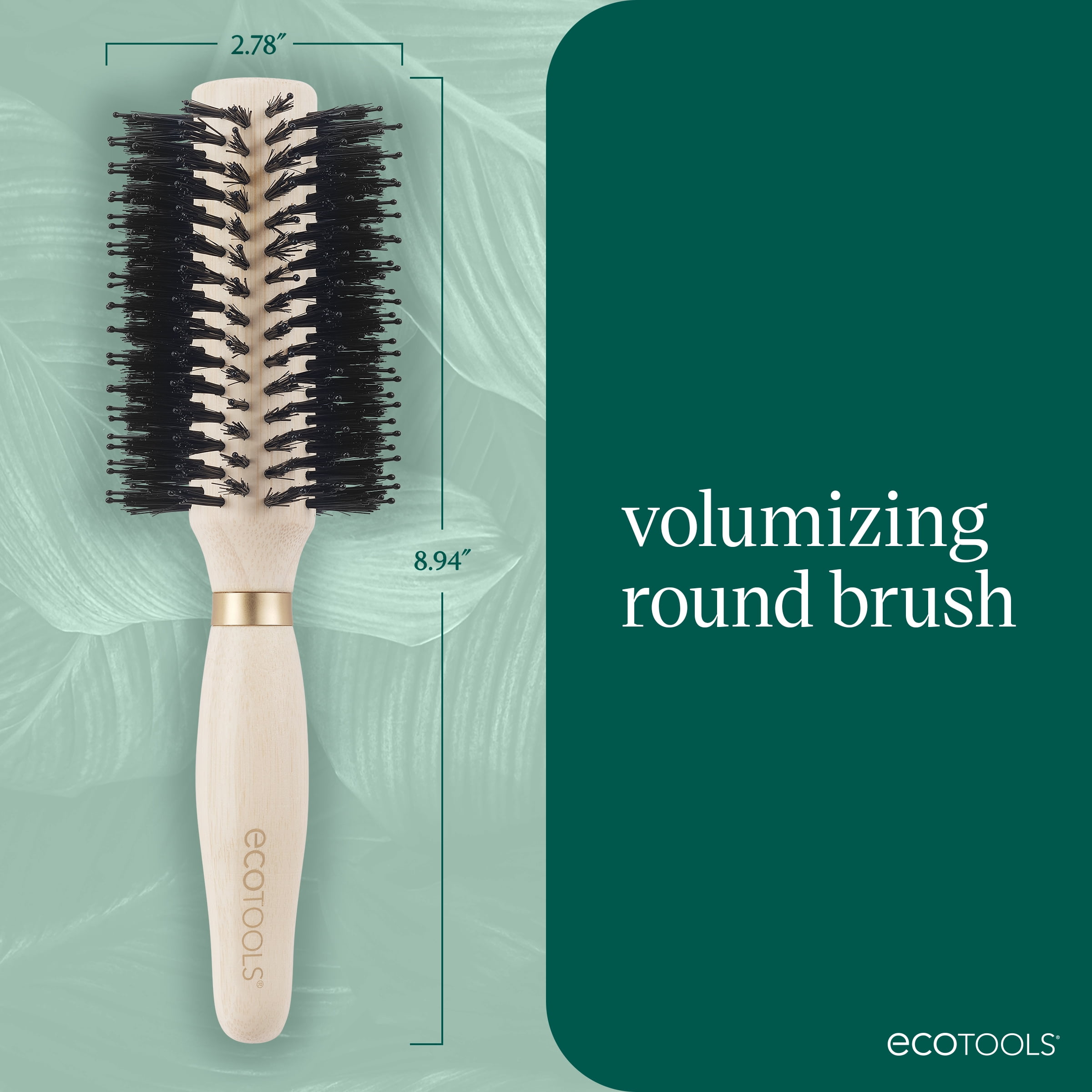 EcoTools Volumizing Round Hairbrush for Enhanced Volume and Shine