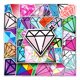 thumbnail image 5 of Pegatinas de diamantes, paquete de 50 pegatinas bonitas para botellas de agua de cristal, pegatinas impermeables para monopatín, ordenador portátil, ordenador, nevera, taza, 5 of 5