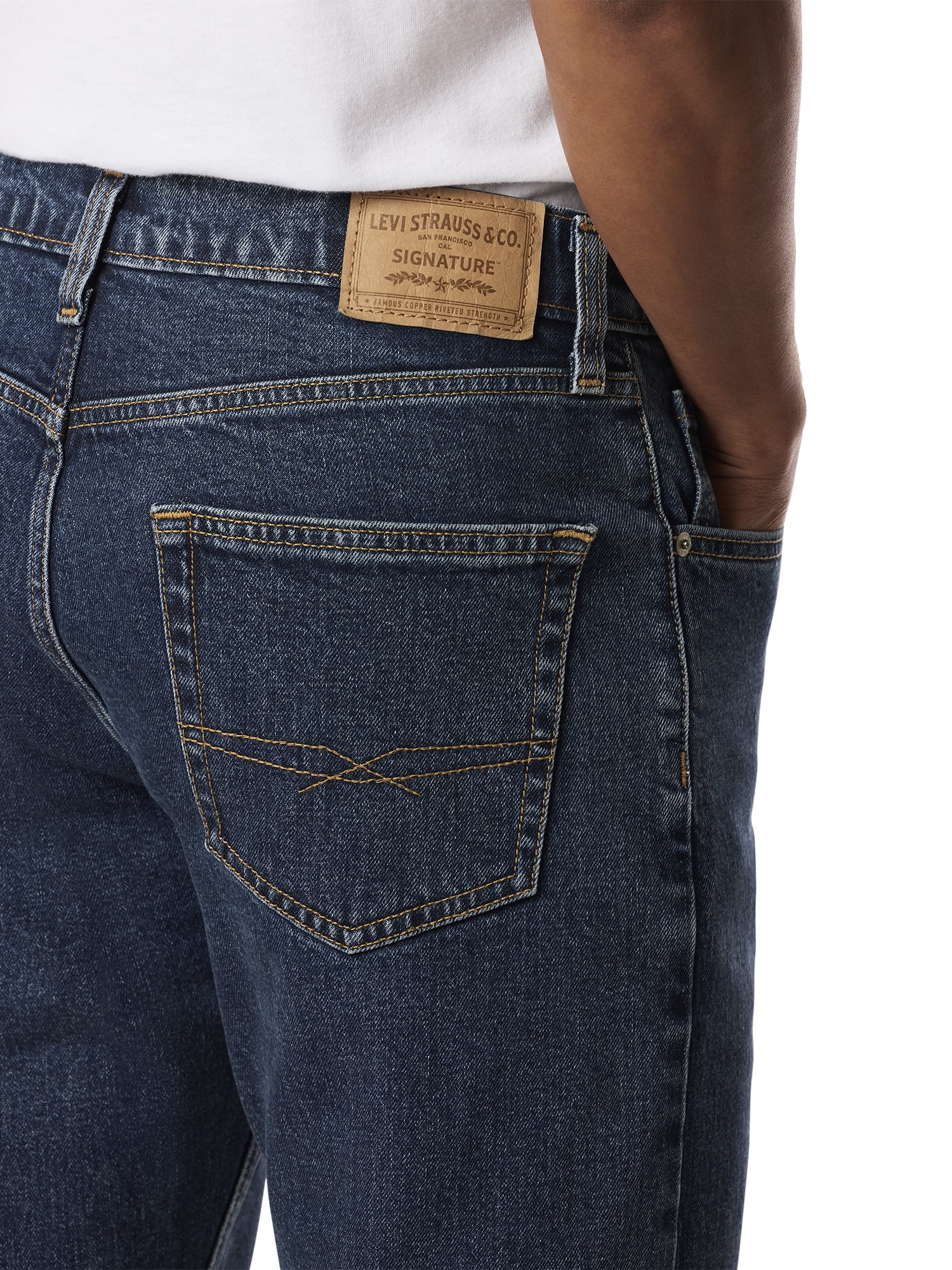 Levi Strauss Signature Men's and Big and Tall Relaxed Taper Jeans